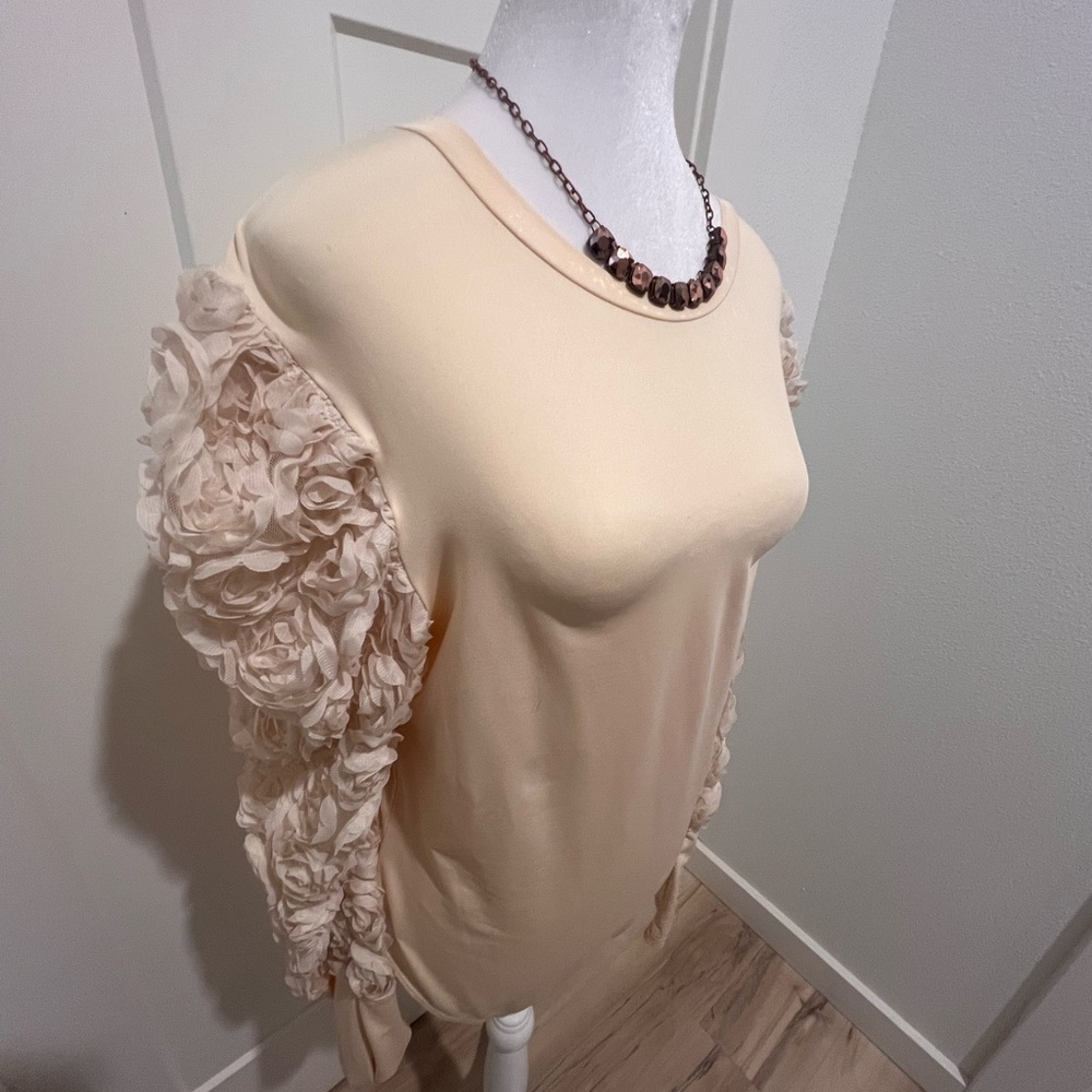 SHEIN Cream bodysuit Top